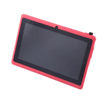 7-инчов детски таблет Android с четырехъядерным процесор, двойна камера, образователна игра с Wi-Fi, подарък за момичета и момчета, розов