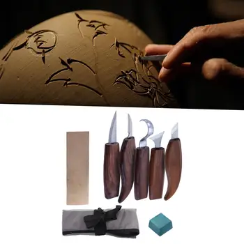 8 парчета на дървообработващи инструменти за резби със собствените си ръце, трайни подробни комплекти за начинаещи спелеолози за рязане на хартия, подаръци за бащите