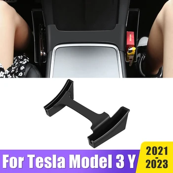 ABS Авто Централен пулт за управление, Странична кутия за съхранение, Държач за карти, телефон, Органайзер, Джобен размер, тава за Tesla Model 3 Y 2021 2022 2023 Аксесоари