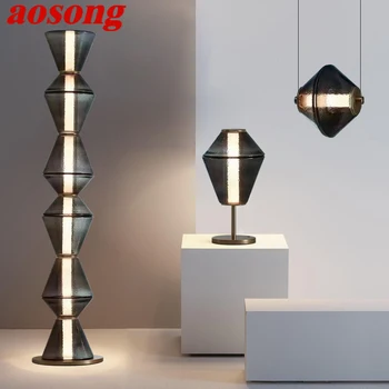 AOSONG Скандинавски под лампа, минимализъм, Модерна семейна хол, Креативност в спалнята, led декоративна лампа