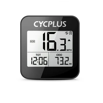 CYCLPLUS G1 Безжичен IPX6 Водоустойчив велокомпьютер с GPS, влагоустойчив, отговарят на високи Брояч на скоростта, Леки аксесоари за велосипеди