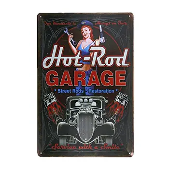 dingleiever - hot Rod Garage Metal Живопис Старинни Кръстове Начало Декор на Стените Булавочный Плакат Антикварен Табла-Метални Консервени Знаци, Home Kitc