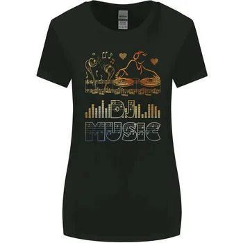 DJ Music Tekno Dance Rave Женска тениска с широко деколте и дълги ръкави