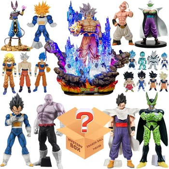Dragon Ball Super Goku Mystery Box Фигурка Фигурки Слепи Кутия Аниме Фигурка PVC Лъки Box са подбрани модел Играчки Подаръци