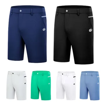 Golfist Нови мъжки летни прави панталони, ластични панталони за голф, Мъжки дишащи бързо съхнещи шорти за фитнес, леки фини топене XXS-XXXL