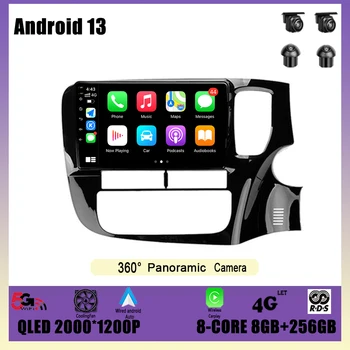 GPS Навигация DSP Carplay WIFI Авто Радио, Мултимедиен Плеър с Android на 13 За Mitsubishi Outlander 3 GF0W GG0W 2012-2018