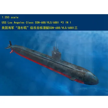Hobbyboss 83530 1/350 американска Подводница Клас Angeles 688/VLS/688I Военни са подбрани Пластмасова Играчка за Сглобяване на Комплект от Модели на Сгради
