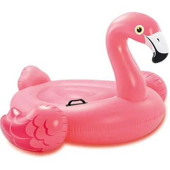 INTEX 57558 Мега надуваем фламинго за плуване в басейн с плаващ остров за възрастни