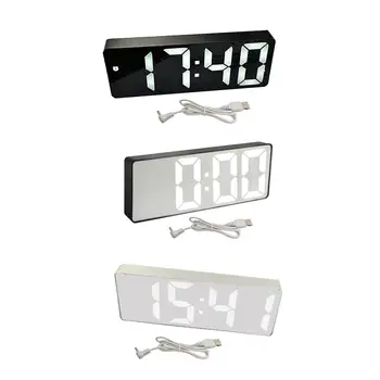 Led Digital alarm clock Тенис на Съвременен Голям цифров дисплей лека нощ с регулируема яркост, за офис, Магазини, Хотели, Кафенета Кухня
