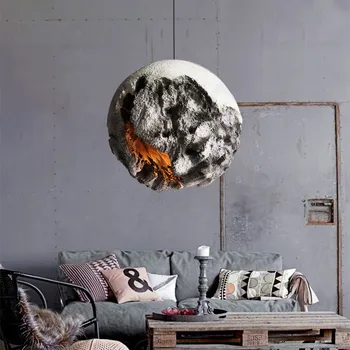 Led полилей с неправилна форма Planet Wabi Sabi за ресторант, спалня, модел зала, креативно изложбена зала, декор бара, подвесного лампа