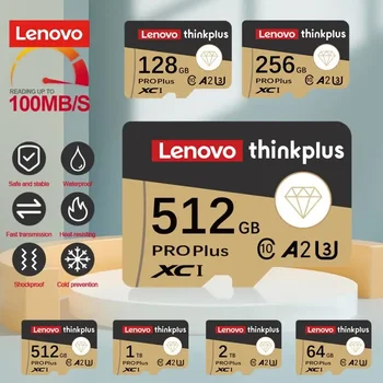 Lenovo Thinkplus A2 U3 V30 Micro TF SD-карта 1 TB И 2 TB Карта памет и 128 GB Флаш карта клас 10 по SD карта, TF Flash-карта памет 512 GB 256 GB