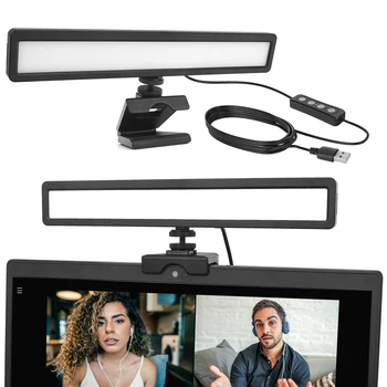 LUXCEO WS66 Уеб-Камера с Подсветка за Лаптоп Zoom Разговори Онлайн-Клас За Срещи Youtube Tiktok Комплект Осветление За видео-конферентна връзка На Живо