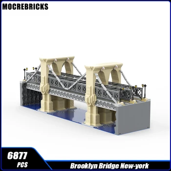 MOC-155290 City Road, Бруклинския мост, Ню Йорк, модел на сградата, блок, на играчка-тухла, Детски Коледни подаръци