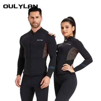 Oulylan 1,5 мм Неопреновый Мъжки женски неопрен, яке, панталони за гмуркане, самостоятелна неопрен, Слънцезащитен крем за възрастни, на костюм за сърф, Водолазный костюм