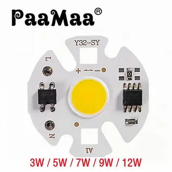 PaaMaa Y32 COB LED Chip Лампа Матрицата на Ac 220 v 3 W 5 W 7 W 9 W И 12 W За Прожектор Прожектор Няма Нужда да Управлява Проектор Крушки Мъниста