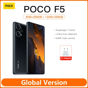 POCO F5 5G Глобалната Версия на Смартфона Snapdragon 7 + Gen 2 Восьмиядерный 120 Hz AMOLED Дисплей 64 Mp OIS Камера, NFC 5000 mah Led Дисплей