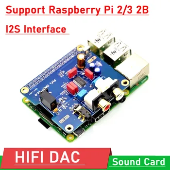 Raspberry pi 2B / B + 3 HIFI КПР + Звукова карта Цифров Аудиомодуль I2S Интерфейс PCM5122 за PIR 2B 3 Volumio Music