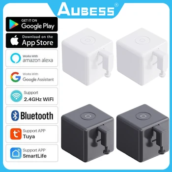 Sasha Bluetooth Smart Switch Bot Knop Pusher Плюс Гласов Контрол Fingerbot За Алекса Google Assistant Smart Home Приложение Smart Life