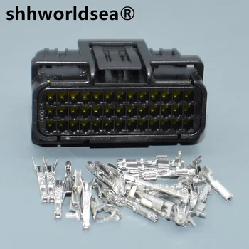 shhworldsea 0.6 mm 39-пинов конектор ECU мъжки женски водоустойчив мъжки електрически проводници пинов конектор с клеммами 6189-7106