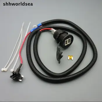 shhworldsea 1/5/50set 5V 3.1 A Водоустойчив Мотор Автомобилни Запалки, Изход за Захранване mirco Mini USB Зарядно за Кола Адаптер