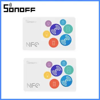 SONOFF NFC Tag 215 Чип 540 Байта Смарт тагове Бързи клавиши за автоматизация Натиснете, за да стартирате смарт сцената, която е съвместима с телефони с поддръжка на NFC