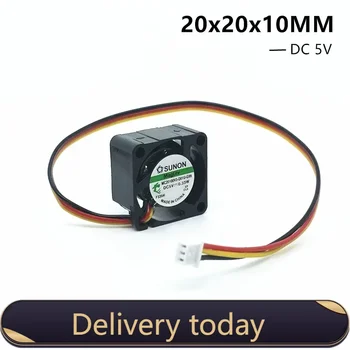 SUNON 2 см 20 мм Мини вентилатор MC20100V3-Q01U-G99 5 В 0,33 W 20x20x10 мм Вентилатора за охлаждане на 3-пинов кабел 18 см