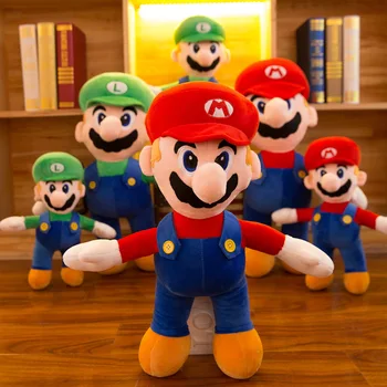Super Mario Bros Плюшени играчки Марио Ливади Меки кукли, Играчки за деца Коледен подарък за рожден ден Подаръци