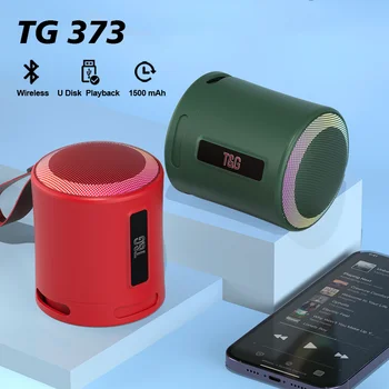 TG373 RGB Безжичен Bluetooth-Съвместими Говорител Външен Субуфер Цветна Светлина TWS Аудио Музикален Център на Система за Поддръжка на TF Карти