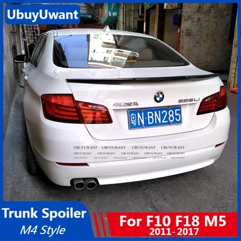UBUYUWANT M4 Стил Заден Спойлер на Багажника На BMW F10 F18 M5 520i 525i 528i 535i 2011-2017 ABS Пластмаса Колата на Задния Кант на Крилото Украса