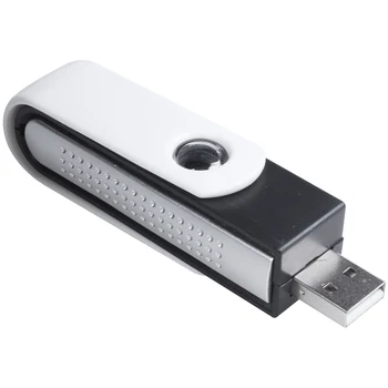 USB йонна Кислороден Бар Освежители за Въздух йонизатор За Пречистване на Лаптоп Черен + Бял