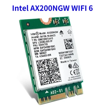 WiFi 6 Безжичен Адаптер двойна лента Intel AX200NGW 2,4 gbps Интерфейс 802.11 M. 2 Bluetooth 5,2 2,4 Г/5 Ghz Мрежова карта на Лаптопа