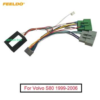 Авто 16-пинов аудио теглене на кабели FEELDO с предавателна Canbus за Volvo S80 99-06, адаптери за стерео вторичен пазар