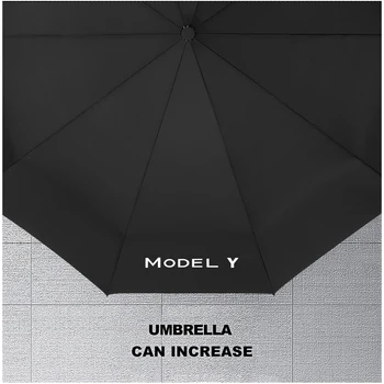 Авто Автоматичен сгъваем Ветрозащитный чадър-козирка за Tesla, Модел 3 Модел 2021 Y X, Аксесоари за коледни подаръци