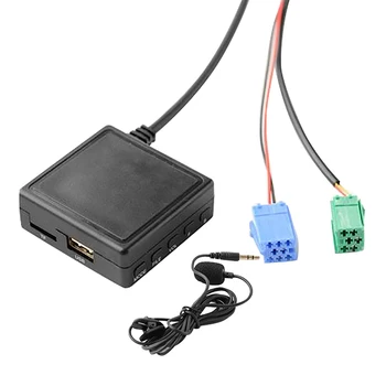 Авто модул Bluetooth 6-пинов адаптер AUX TF USB Безжичен радиоплеер Стерео аудио модул за