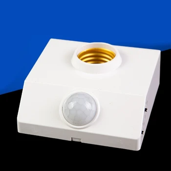 Автоматичен Сензор PIR на Човешкото Тяло LED Лампа с нажежаема Жичка E27 База PIR Детектор за Движение, Стенни Лампи Притежателя Изход 110V 220V