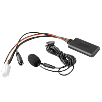 Автомобилен Bluetooth 5,0 Aux Вход аудио кабел с Микрофон Адаптер Хендсфри 8Pin Щекер за Nissan Sylphy Tiida Qashqai Geniss