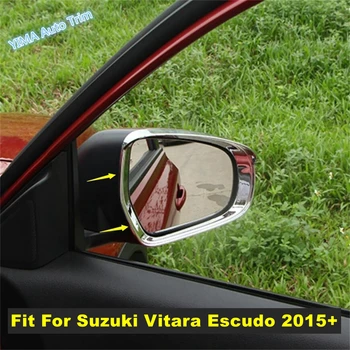 Автомобилен стайлинг, огледало за обратно виждане, тампон за вежди от дъжд, хром за Suzuki Vitara Escudo 2015 - 2019 Външни аксесоари