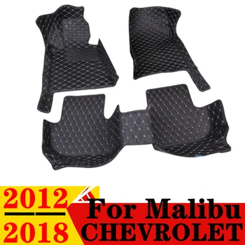 Автомобилни стелки за Chevrolet Malibu 2012 2013-2018 Водоустойчива кожа XPE, специално подбрани предната и задната част на кутията, за подово покритие, авто килим