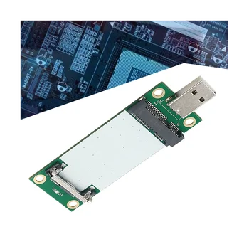 Адаптер Mini PCI-E за USB2.0 СИМ-карта със слот за модул WWAN/LTE, който Поддържа 3G/4G СИМ-карта с конектор 6Pin/8Pin