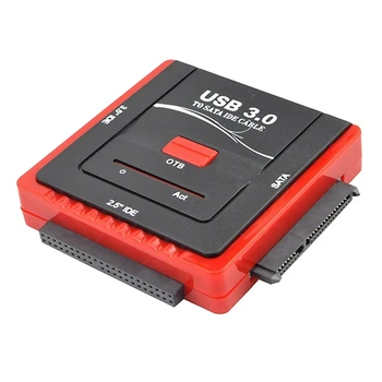 Адаптер USB3.0 към SATA/IDE Адаптер за Твърд диск За Универсален 2,5/3,5-инчов твърд диск/SSD USB3.0 Адаптер За твърд диск IDE US Plug
