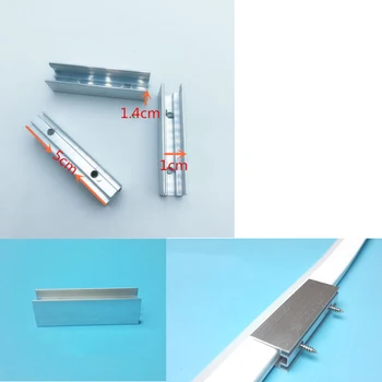 Алуминиеви скоби се използват за неоново осветление led лента 110-220 В