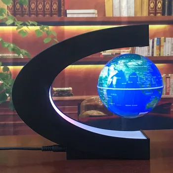 Антигравитационная Магнитна Левитация Плаващ Карта на Света Глобус Със Светлината Подарък-Изненада За Приятелите Украса Домашен Офис AU US EU U