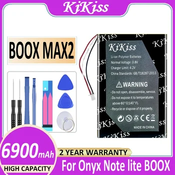  Батерия KiKiss 6900 ма За Onyx BOOX 2588158 Note lite MAX 2 MAX2 Електронна Книга Digital Bateria