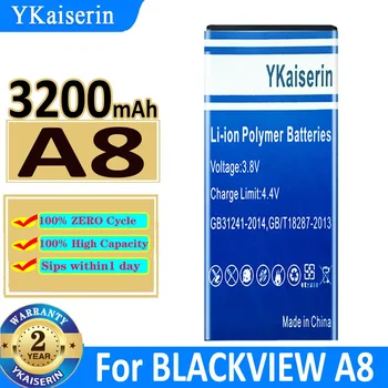 Батерия YKaiserin A 8 3200 ма за BLACKVIEW A8 капацитет на Батерията Гаранция една година