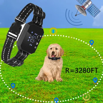 Безжична огради за кучета с GPS Устройство за вибрирования от токов удар, Регулируеми на Предупредителен сила за послушание, Подпори, Аксесоари