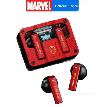 Безжични Bluetooth слушалки Disney BTMV29 Iron Man с шумопотискане, спортни игри Водоустойчиви слушалки с микрофон, слушалки
