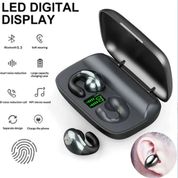 Безжични Слушалки с костна проводимост TWS Bluetooth 5,3 Слушалки LED за Oneplus ACE 2 11R Samsung Galaxy M12 A22 M12 A12 Oukitel