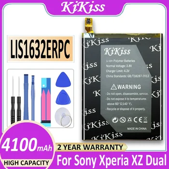 безплатен инструмент, батерия с капацитет 4100 mah за SONY Xperia XZ F8331 F8332, двойна батерия за телефона LIS1632ERPC + номер за проследяване