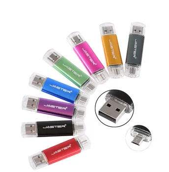 Безплатна Лазерно Гравиране на Потребителския Лого Micro OTG USB 2.0 Флаш Памет за Android Смартфон/PC Memory Stick 64GB Pen Drive U Disk 4GB