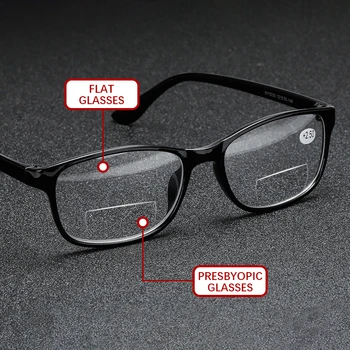 Бифокални очила за далекогледство, ультралегкие очила за далекогледство за мъже и жени, очила за четене, дамски очила с защита от умора
